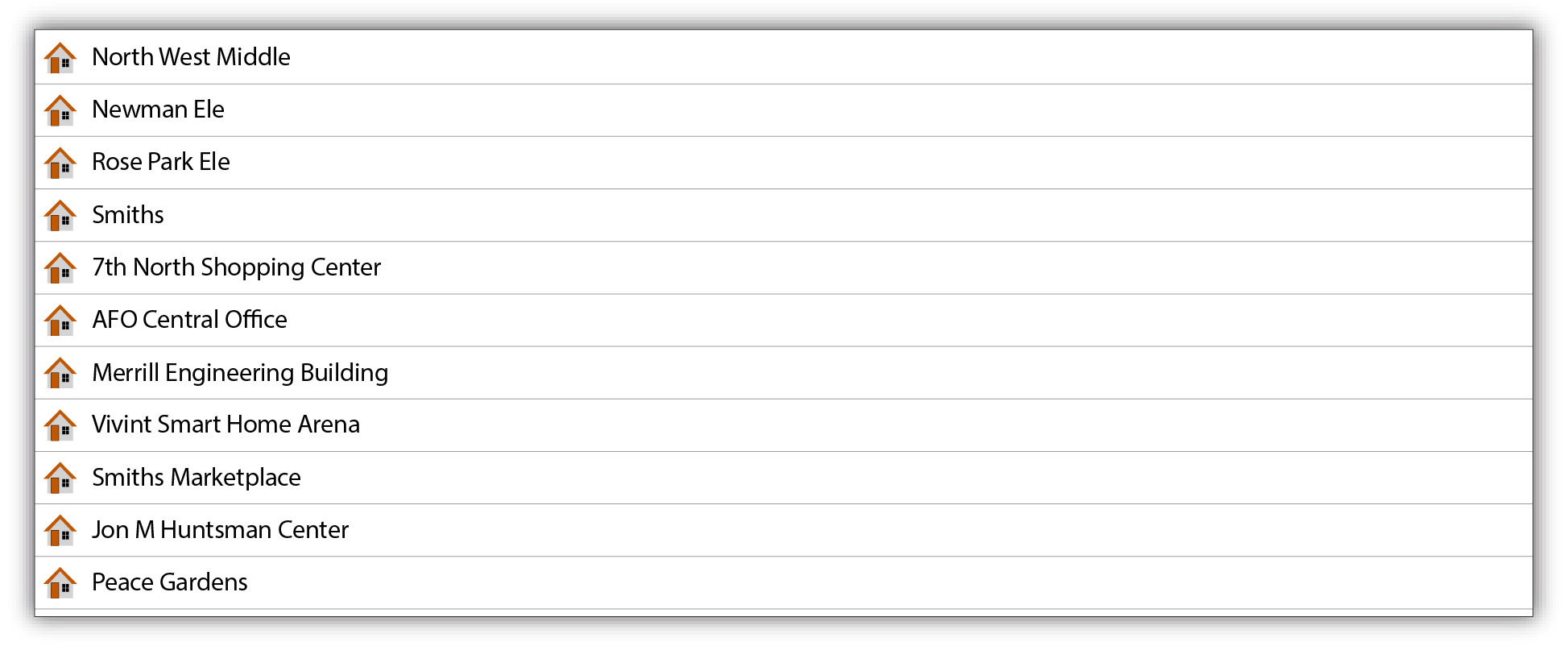 Advanced Search (2) - Results List